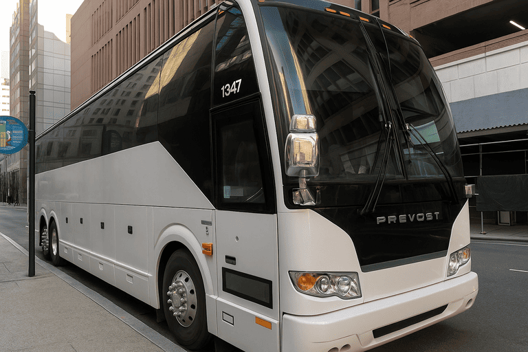 a Waterford Charter Bus coach bus