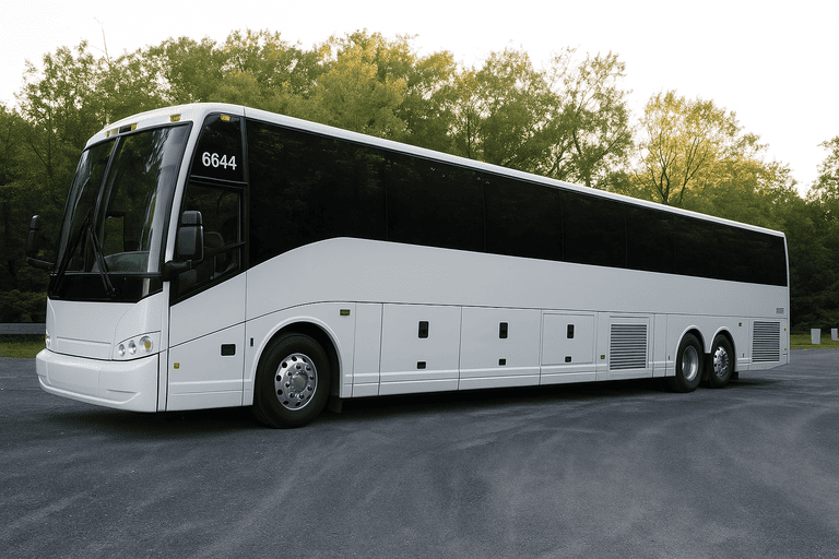 exterior of Waterford Charter Bus coach bus