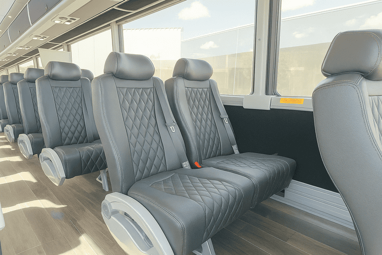 interior of Waterford Charter Bus charter bus