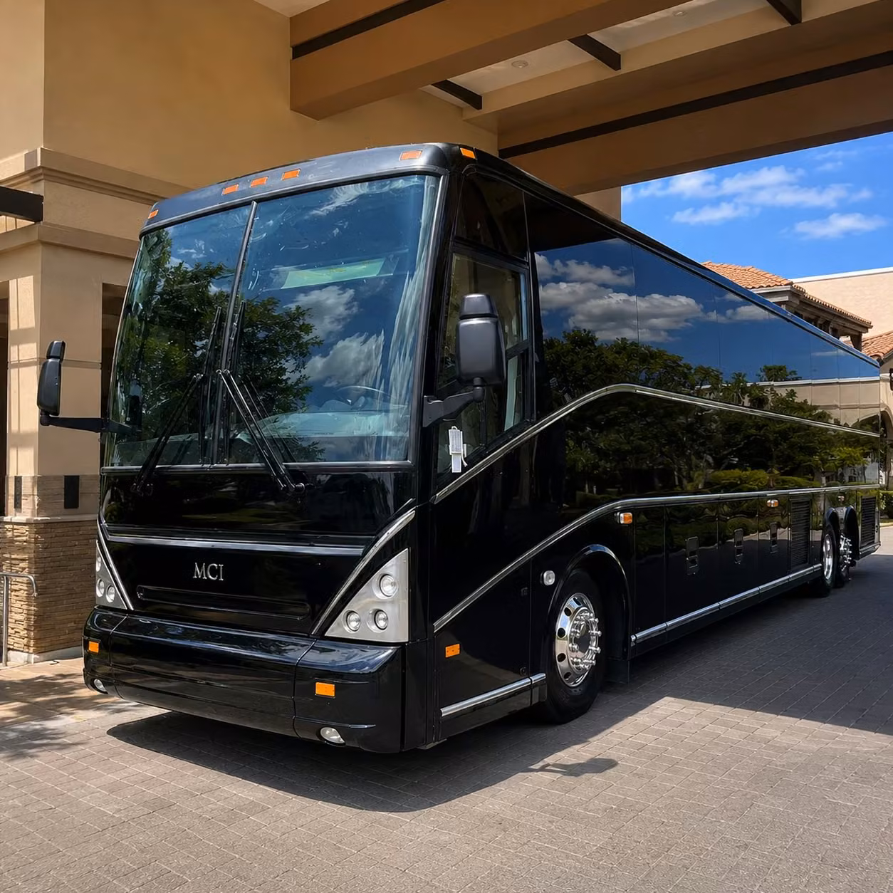 waterford 56 passenger charter bus rental