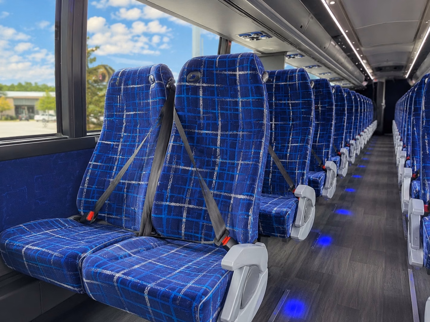 waterford charter bus rental interior
